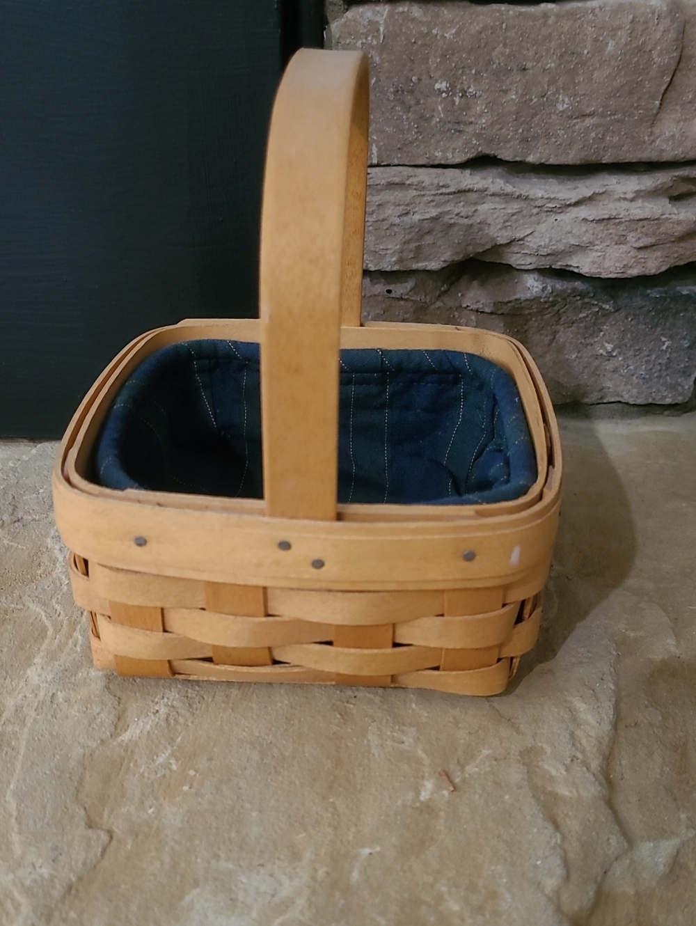 Longaberger Tarragon Hostess Booking Basket Set 2002 Collector Club Liner